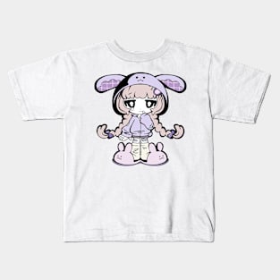 Emo Girl Cartoon Style Kids T-Shirt